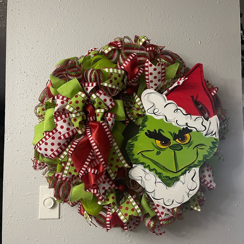Grinch custom wreath